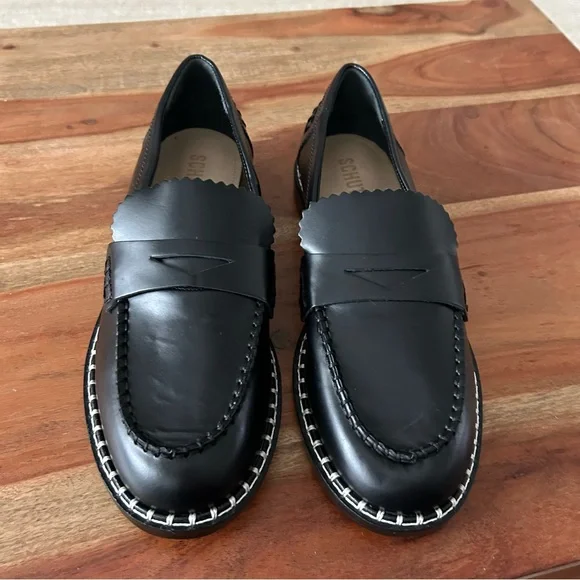 New Schutz Christie Studded Loafers - Picture 3 of 5